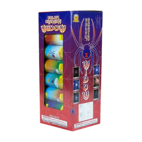 Color Changing Widow 6-Shot 5 in. Canister Shells