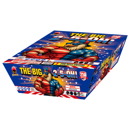The Big 2-5-OH! 250-Shot XL Aerial Cake