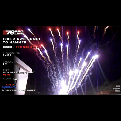 Z RWB Comet to Hammer 100-Shot Pro-Line Cake