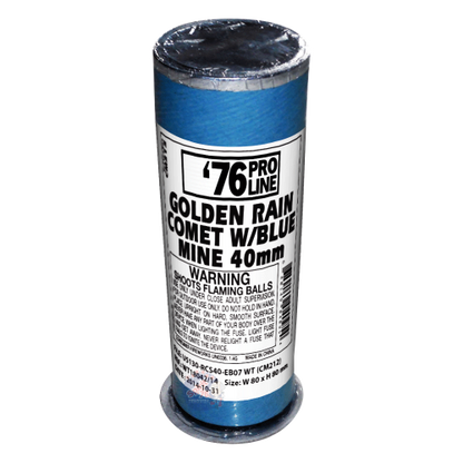 40mm Golden Rain Comet w/ Blue Mine Single Shot Pro-Line