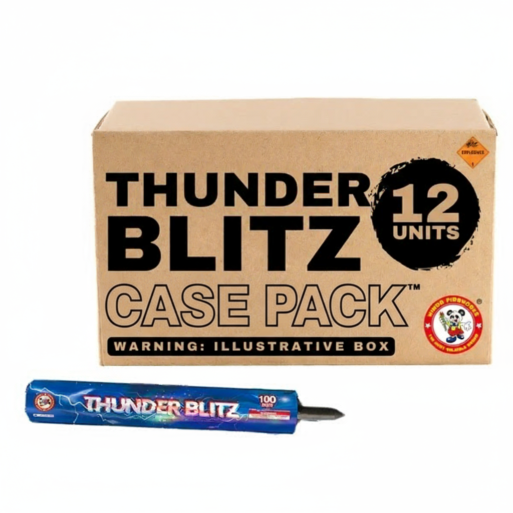 Thunder Blitz 100-Shot XL Roman Candle | Case Pack™ 12/1