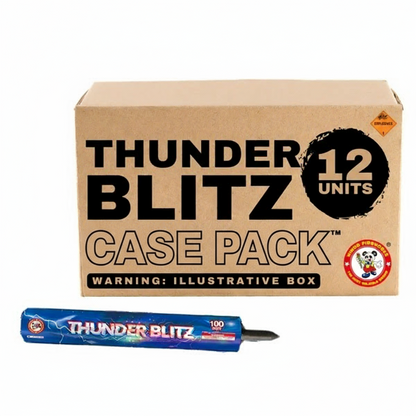 Thunder Blitz 100-Shot XL Roman Candle | Case Pack™ 12/1
