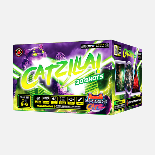 Cattack!™ 60 disparos XL® Conjunto de fuegos artificiales aéreos®