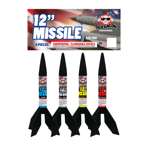 Sky Bacon Missile 12 in. (4-Pack)