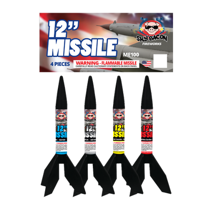 Sky Bacon Missile 12 in. (4-Pack)