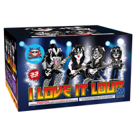 I Love It Loud 33-Shot XL Aerial Cake