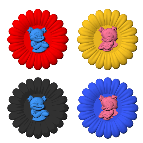 Jumbo Sky Bacon Spinners Ground Novelty (4-Pack)