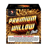 Premium Willow 25-Shot Standard Aerial Cake