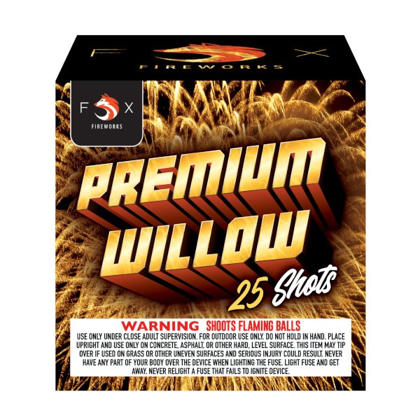 Premium Willow 25-Shot Standard Aerial Cake