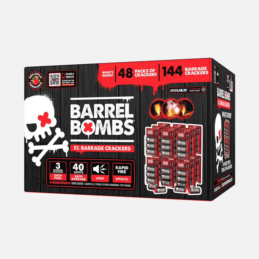 Barrel Bombs® 40 disparos XL® Batería de petardos