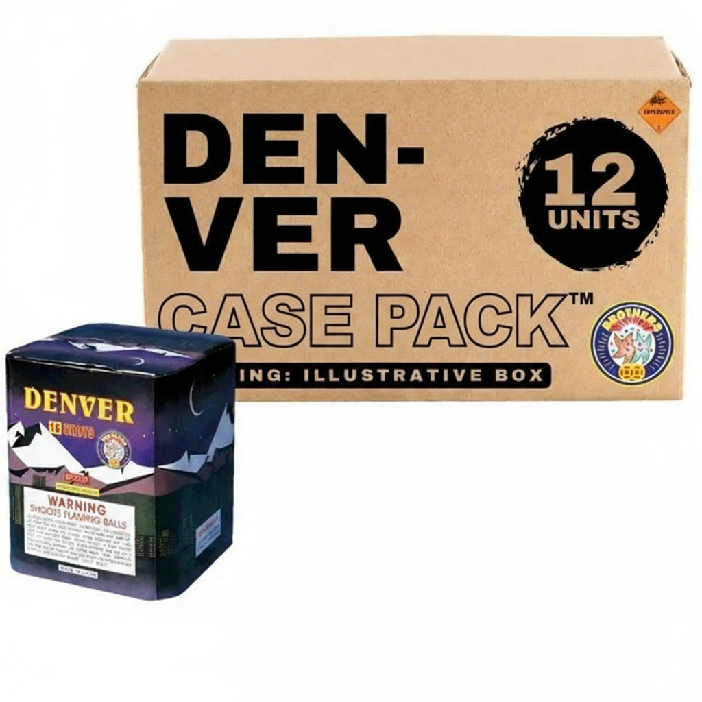 Denver 16-Shot Standard Aerial Cake | Case Pack™ 12/1