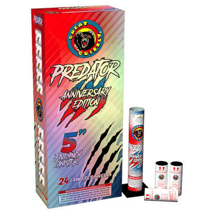 Depredador Edición Aniversario XL 24 Cohetes de 5 pulgadas.