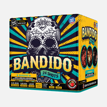 Calavera® Bandidos 48 disparos, sets de fuegos artificiales aéreos estándar para finales®
