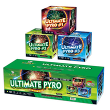 Ultimate Pyro 24-Shot XL Aerial Assortment Set | Case 1/3