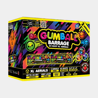 Gumball® Barrage 60-Tiros XL® Aéreos