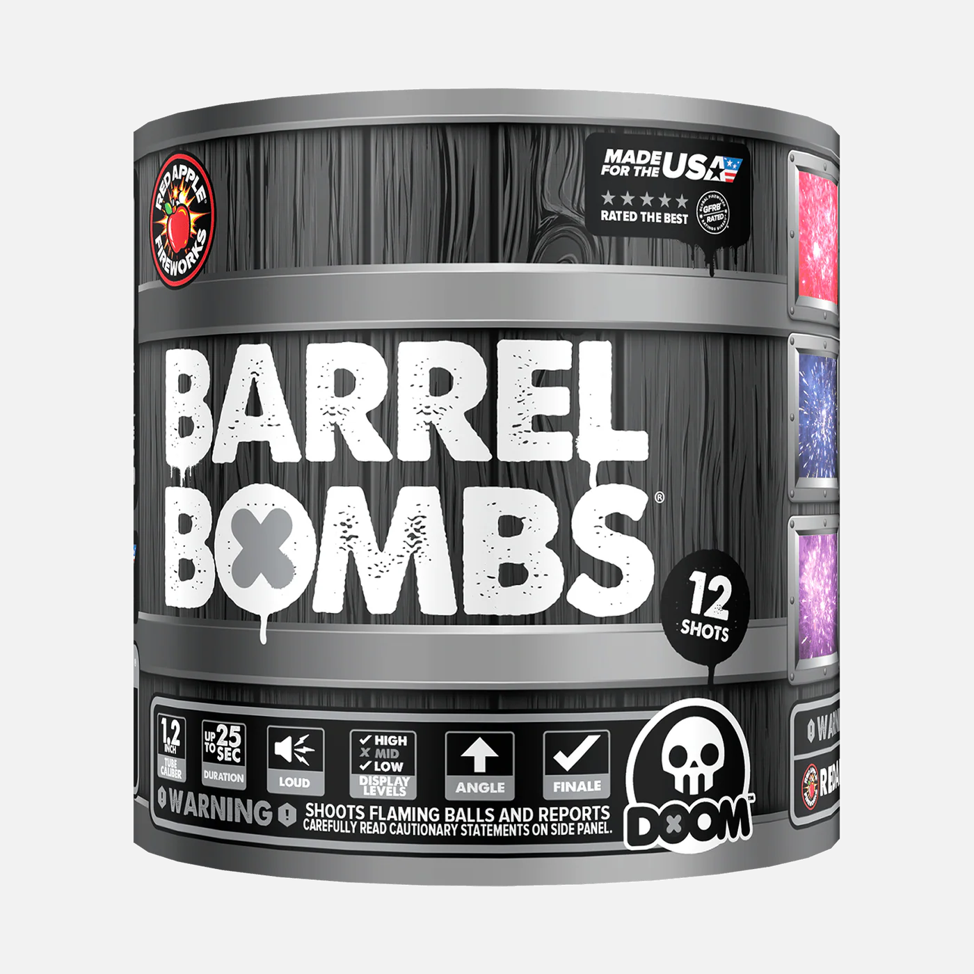Barrel Bombs 48-Shot Standard Aerial Finale Set