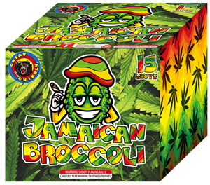 Jamaican Broccoli 15-Shot V.I.P 18-Shot Large Aerial Cake Aerial Cake