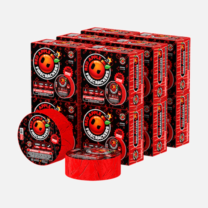Petardos Red Apple® Bombs de 1,000 tiros con final de 100 disparos
