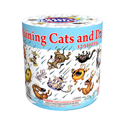 Raining Cats & Dogs 12-Shot Standard Aerial Cake