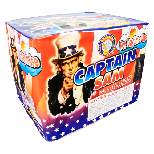 Captain Sam 30-Shot XL Aerial Cake | Case 6/1