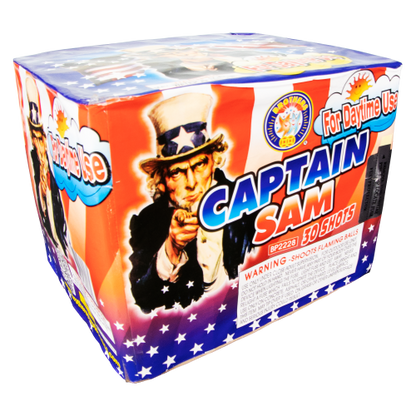 Captain Sam 30-Shot XL Aerial Cake | Case 6/1
