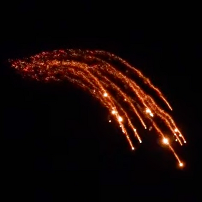 Gold Strobe Waterfall (60mm) Single Shot Pro-Line