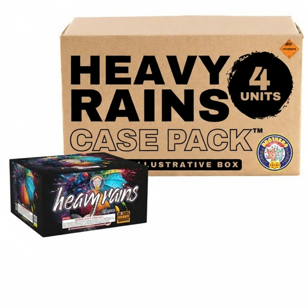 Heavy Rains 56-Shot XL Aerial Cake | Case Pack™ 4/1