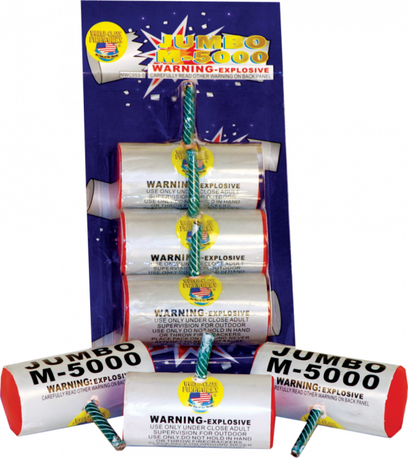 Jumbo M-5000 Silver Firecracker (3-Count)