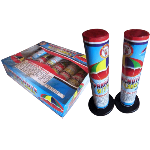 Parachute w/ color Changing Flare (6-Pack)