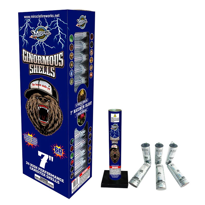 Ginormous 24-Shot 7 in. Canister Shells