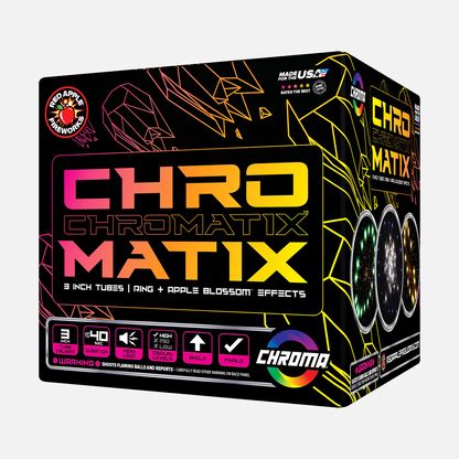 Chromatix™ 9 Tiros Cohetes Pirotécnicos Grandes