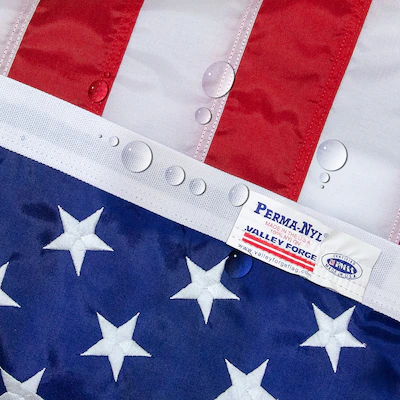 Valley Forge Flag 5.23-ft W x 2.92-ft H American Embroidered Flag