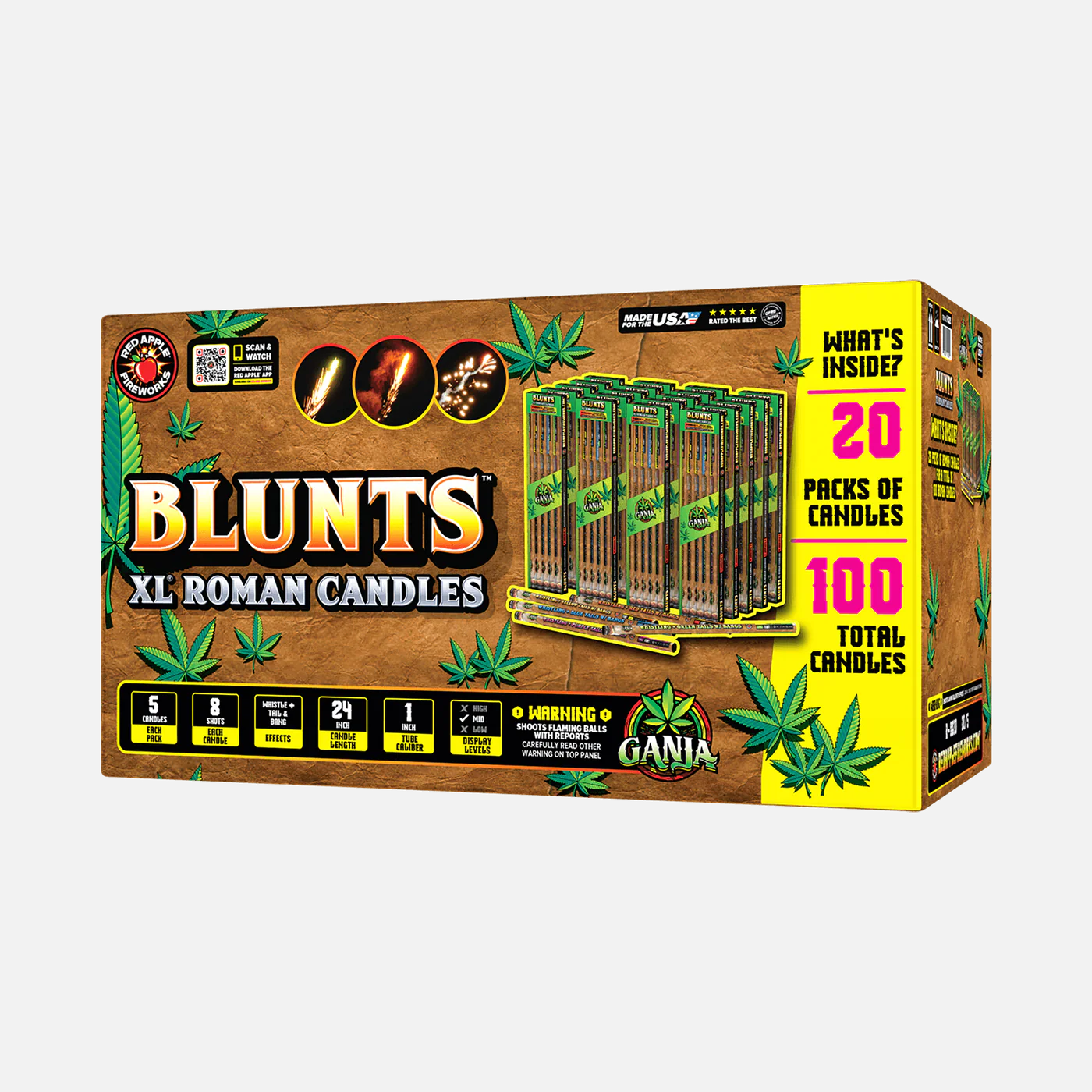 Blunts® 8 Disparos XL® Bengalas Romanas