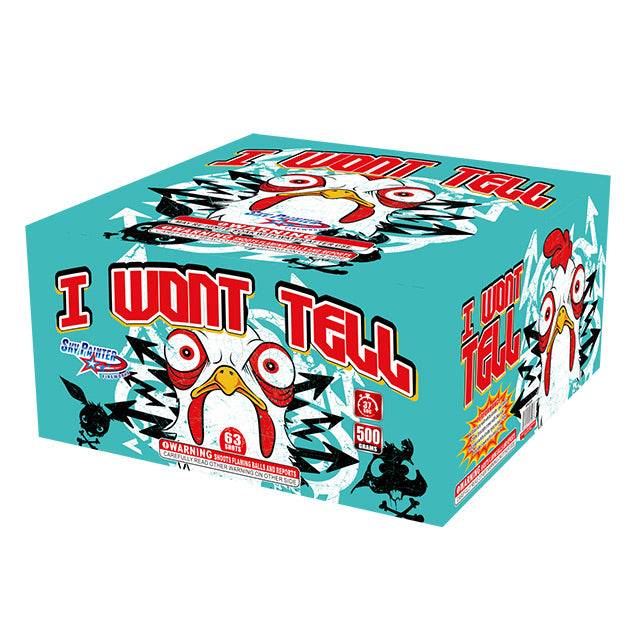 I Won't Tell 63-Shot XL Aerial Cake – Elevated Fireworks