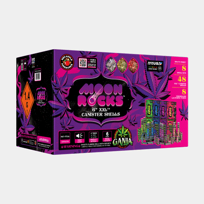 Ganja Moon Rocks 6-Shot 6 in. XXL Canister Shells