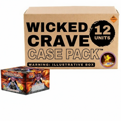 Wicked Insane 78-Shot Standard Aerial Cake | Case 12/1