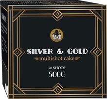 Silver & Gold 20-Shot XL Aerial Cake
