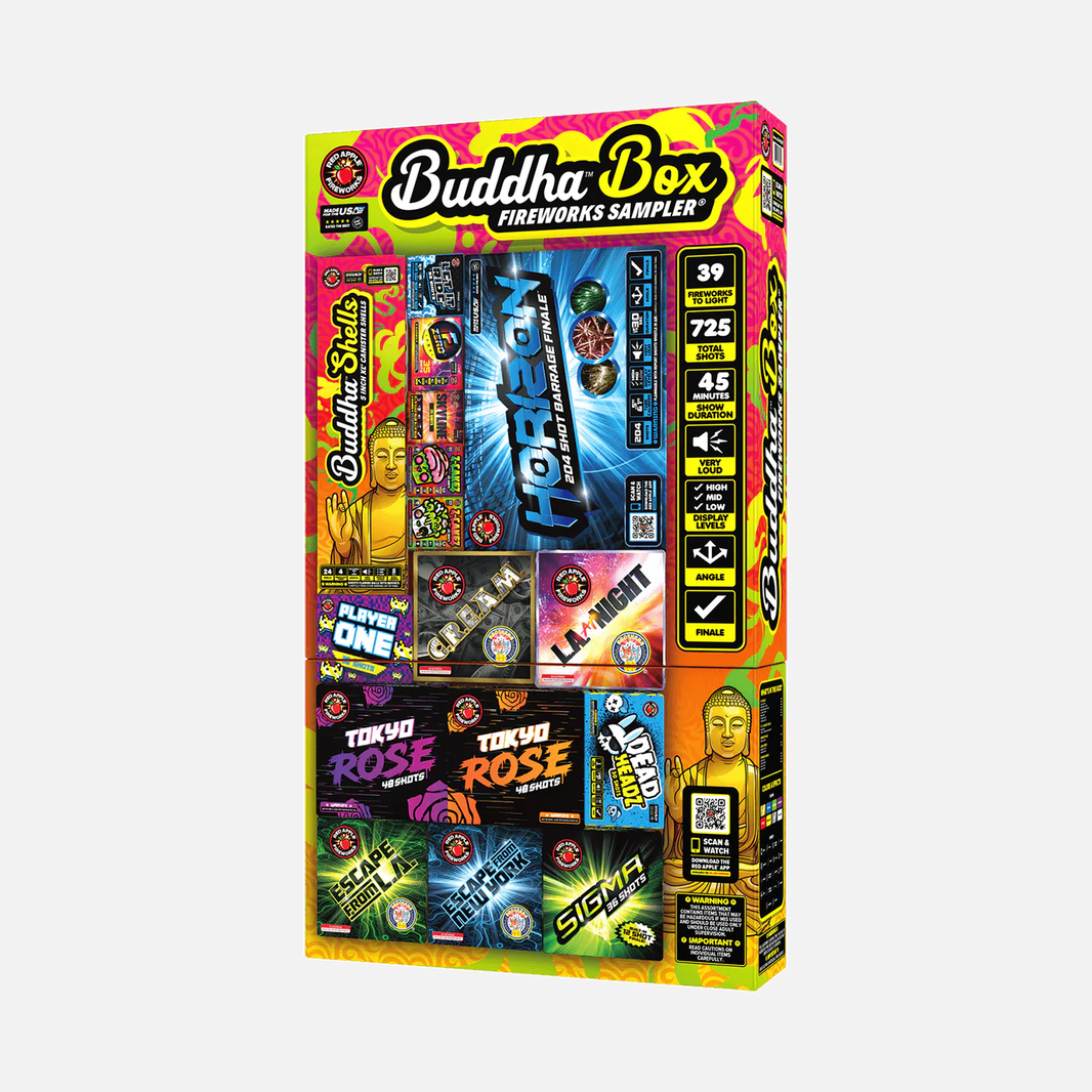 Buddha™ Box 725 Shot Fireworks Sampler®