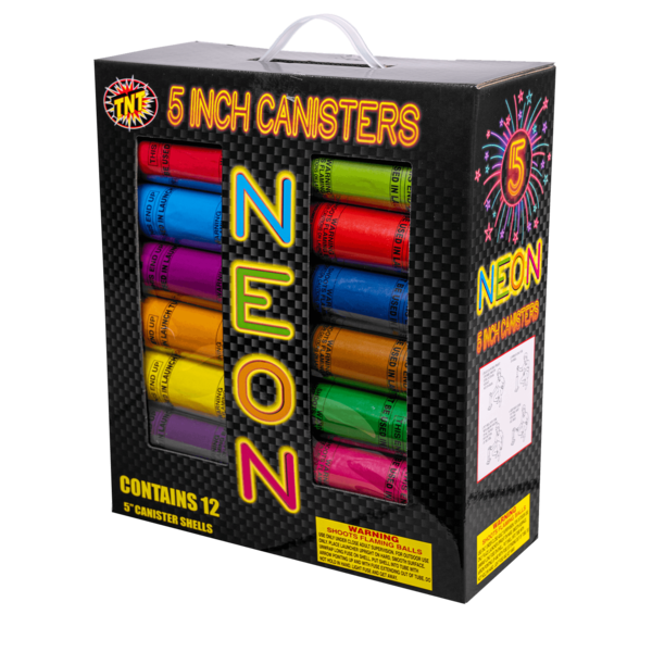 Neon 12-Shot 5 in. Canister Shells