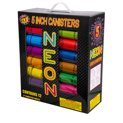 Neon 12-Shot 5 in. Canister Shells