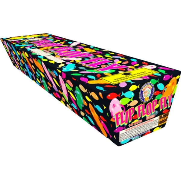Flip Flop Fly 145-Shot XL Aerial Cake | Case Pack™ 2/1