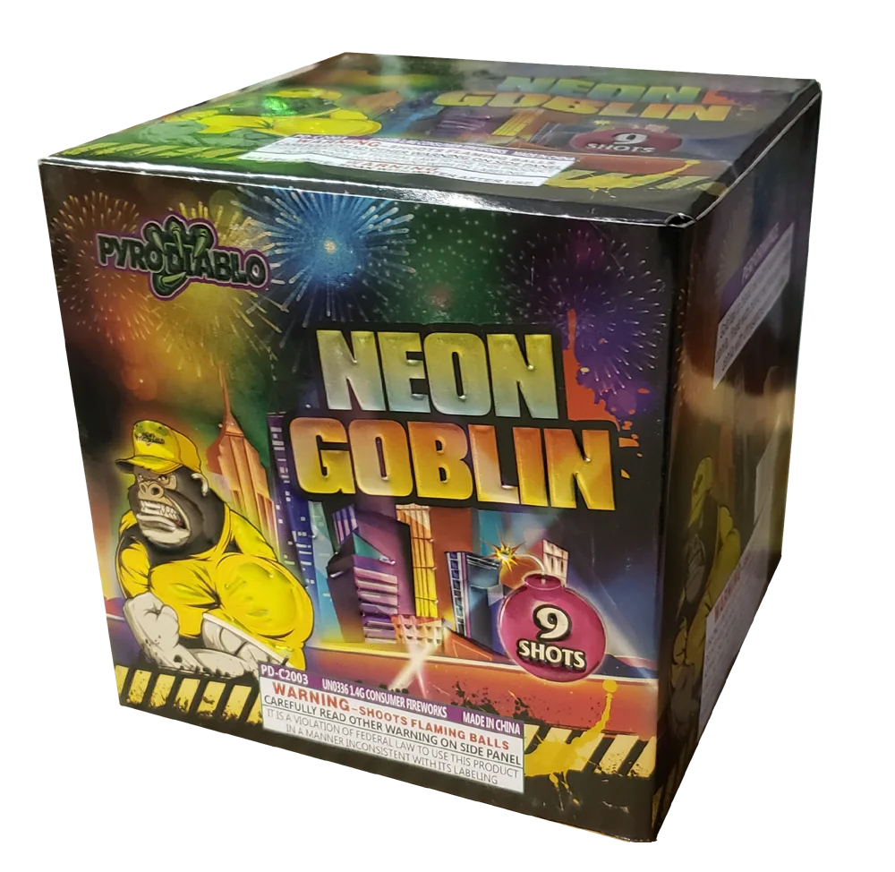 Neon Goblin 9-Shot Standard Aerial Cake
