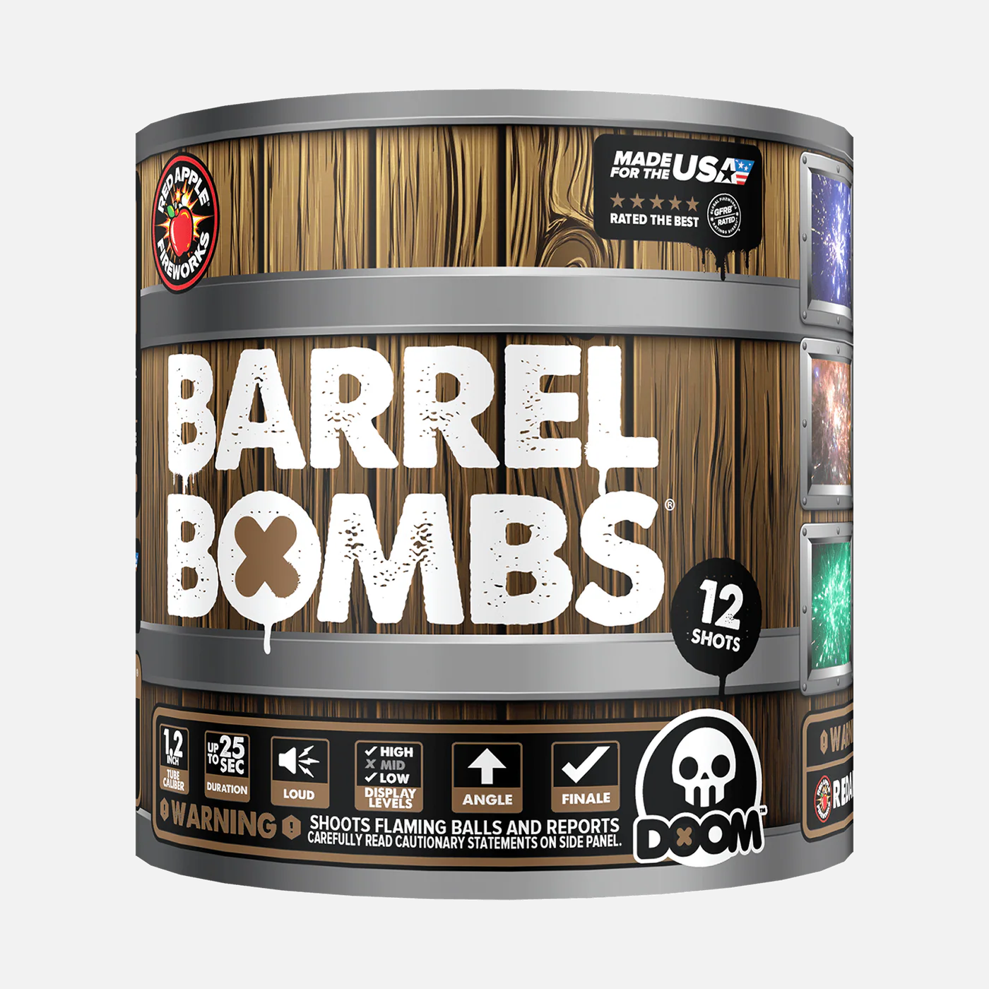 Barrel Bombs 48-Shot Standard Aerial Finale Set