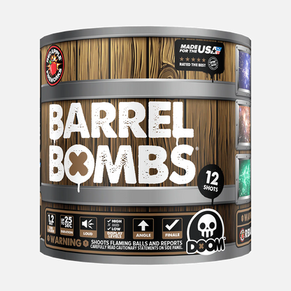 Barrel Bombs 48-Shot Standard Aerial Finale Set