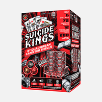 Suicide Kings™ 12 Shot 8 Inch Quad Break Canister Shells
