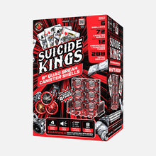 Suicide Kings 12-Shot 8 in. Quad Break Canister Shells