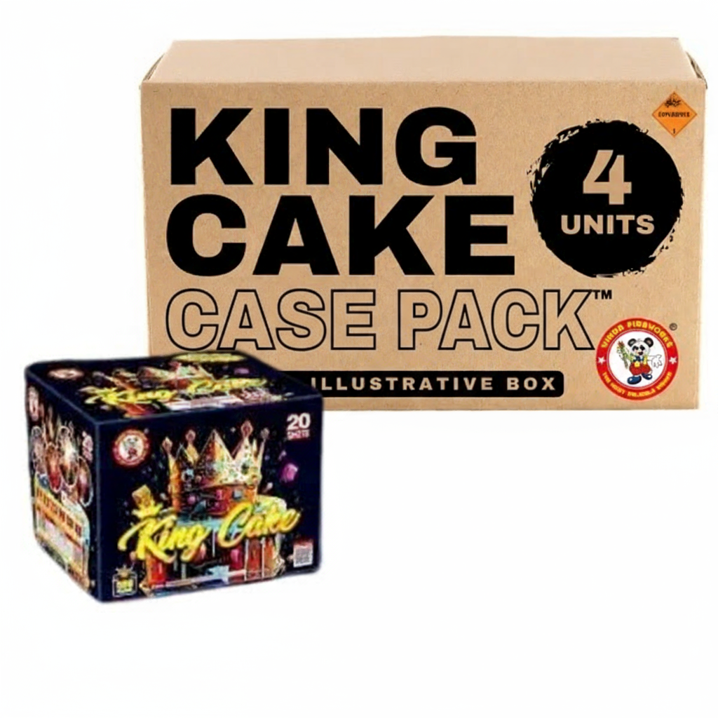 King Cake 20-Shot XL Aerial Cake | Case Pack™ 4/1