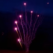 Z Shape Purple Comets 49-Shot Pro-Line Cake