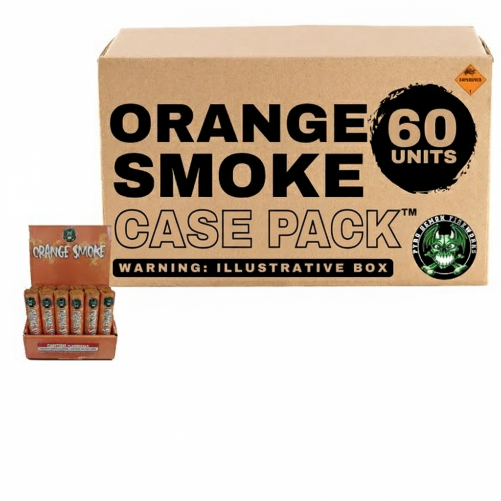 Orange Smoke Large Smoke Bomb | Case Pack™ 60/1