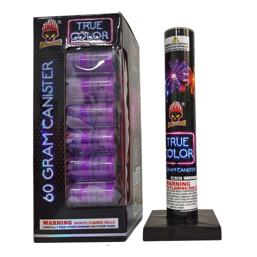 True Color 4 in. 6-Shot Canister Shell Kit